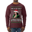 This Is My Ugly Sweater Funny Santa Kamala Harris Ugly Christmas Sweater Mens Long Sleeve Shirt