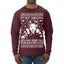 It's Not Christmas Until Hans Gruber Falls From Nakatomi Plaza White Ugly Christmas Sweater Mens Long Sleeve Shirt
