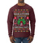 Nakatomi Corporation Christmas Party 1988 Plaza Logo, Classic Die Hard McClane 80s Xmas Movie Quote Ugly Christmas Sweater Mens Long Sleeve Shirt