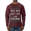 Ho Ho I'm Drunk, Funny Humor Christmas Unisex Sweater, Ugly Christmas Sweater Mens Long Sleeve Shirt