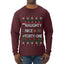 Naughty Nice 41, Ugly Christmas Unisex Sweater List, Extra Festive, Ugly Christmas Sweater Mens Long Sleeve Shirt