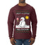 Just A Little Meltdown, Ugly Christmas Sweater Mens Long Sleeve Shirt