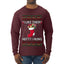 Hefty And Hung Christmas Sweater, Funny  Ugly Christmas Sweater  Mens Long Sleeve Shirt