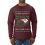 She Loves my Yule Log, Ugly Christmas Sweater Mens Long Sleeve Shirt