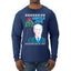 Mistle Joe Shut Up And Kiss Me Man Biden Ugly Christmas Sweater Mens Long Sleeve Shirt