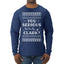 You Serious Clark Christmas Vacation Movie Ugly Christmas Sweater Mens Long Sleeve Shirt