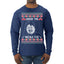 Under The Missle Toe Ugly Christmas Sweater Mens Long Sleeve Shirt