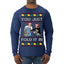 You Just Fold It In Funny Enchilada Moira David TV Sitcom Ugly Christmas Sweater Mens Long Sleeve Shirt