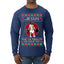 Jesus the Ultimate Deadlifter Funny Ugly Christmas Sweater Mens Long Sleeve Shirt