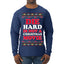 Die Hard is Not a Christmas Movie Classic, McClane Hans Nakatomi Plaza Xmas Party Holiday Movies Ugly Christmas Sweater Mens Long Sleeve Shirt
