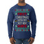 First Christmas With My Hot New Wife Classic Newlywed Ugly Christmas Sweater Mens Long Sleeve Shirt