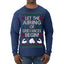 Let the Airing of Grievances Begin Funny TV Sitcom Festivus Ugly Christmas Sweater Mens Long Sleeve Shirt