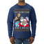 That Santa Mother F Isn't Real Ugly Christmas Sweater Mens Long Sleeve Shirt