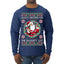 Always Shooting For The Naughty List Ugly Christmas Sweater Mens Long Sleeve Shirt