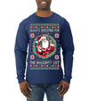 Always Shooting For The Naughty List Ugly Christmas Sweater Mens Long Sleeve Shirt