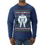 Abdominal Swoleman Fitness Yeti Ugly Christmas Sweater Mens Long Sleeve Shirt