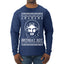 Birthday Boy Jesus Christ Ugly Christmas Sweater Mens Long Sleeve Shirt