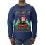 Let's Get Lit Clark Vacation Ugly Christmas Sweater Mens Long Sleeve Shirt