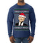 Treason's Greetings Biden President Humor Ugly Christmas Sweater Mens Long Sleeve Shirt