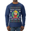 Fudge Around And Find Out Story Ugly Christmas Sweater Mens Long Sleeve Shirt