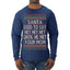 Santa Used To Say Hey Until He Met Your Mom Ugly Christmas Sweater Mens Long Sleeve Shirt