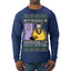 Holiday Armadillo Part Jewish TV Show Ugly Christmas Sweater Mens Long Sleeve Shirt