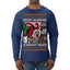Merry Krampus Naughty Brats | Funny Ugly Christmas Sweater Mens Long Sleeve Shirt