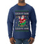 Sleigh My Name Sleigh My Name, Pop Singers, Song Lyrics Pun, Santa Sleigh, Ugly Christmas Sweater Mens Long Sleeve Shirt
