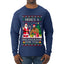 Here's A Big Package For You Santa Christmas Sweater, Ugly Christmas Sweater Mens Long Sleeve Shirt