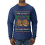 He Loves my Chestnuts, Ugly Christmas Sweater Unisex Mens Long Sleeve Shirt