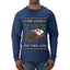 She Loves my Yule Log, Ugly Christmas Sweater Mens Long Sleeve Shirt