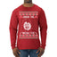 Under The Missle Toe Ugly Christmas Sweater Mens Long Sleeve Shirt