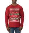 Santa's Favorite Homo Ugly Christmas Sweater Mens Long Sleeve Shirt