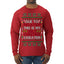 Due to Inflation This is My Ugly Christmas Sweater | Funny Ugly Christmas Sweater Mens Long Sleeve Shirt