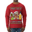 Arriba Abajo Al Centro Pa'Dentro Cheers to Health Salud Ugly Christmas Sweater Mens Long Sleeve Shirt