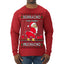 Borracho Pero Buen Muchacho Drunk But a Good Boy Funny Ugly Christmas Sweater Mens Long Sleeve Shirt