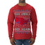 Make America Red Again USA Map Trump 2024 MAGA Ugly Christmas Sweater Mens Long Sleeve Shirt
