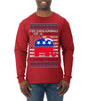 I'm Dreaming Of A Right Christmas Republican GOP  Ugly Christmas Sweater Mens Long Sleeve Shirt