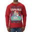 Santa Game Show I'd Like To Solve the Puzzle Wheel Ugly Christmas Sweater Mens Long Sleeve Shirt