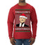 Treason's Greetings Biden President Humor Ugly Christmas Sweater Mens Long Sleeve Shirt