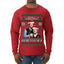 Here To F Stuff Up Step Brothers Holiday Pose Ugly Christmas Sweater Mens Long Sleeve Shirt