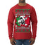 Jing a Di Jing Dominick the Italian Christmas Donkey Ugly Christmas Sweater Mens Long Sleeve Shirt