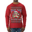Hawk Tuah Spit On That Thang Mrs Claus Funny Meme Ugly Christmas Sweater Mens Long Sleeve Shirt