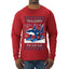 Tralalero Fa La La Brainrot, Ugly Christmas Sweater Mens Long Sleeve Shirt