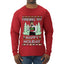 Finding My Happy Holiday, Ugly Christmas Sweater Mens Long Sleeve Shirt