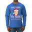 Biden Is Coming To Town Ugly Christmas Sweater Mens Long Sleeve Shirt