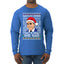 Santas Coming That's What She Said Michael Scott Ugly Christmas Sweater Mens Long Sleeve Shirt