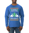 Merry Christmas Bitches Ugly Christmas Sweater Mens Long Sleeve Shirt