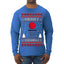 Merry Swishmas Basketball Sports Ugly Christmas Sweater Mens Long Sleeve Shirt
