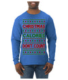 Christmas Calories Don't Count Funny Family Holidays Ugly Christmas Sweater Mens Long Sleeve Shirt